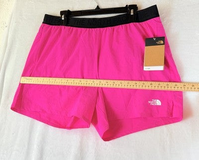 The North Face Wander Shorts XL Womens Brief Lined Pink Workout Lightweight New
