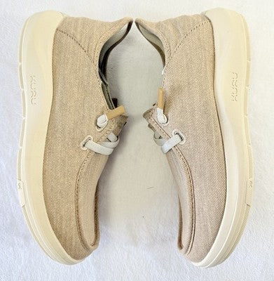 Kuru Womens Shoes 7.5 Draft Rento Sand Cinnamon Slip On Plantar Fasciitis