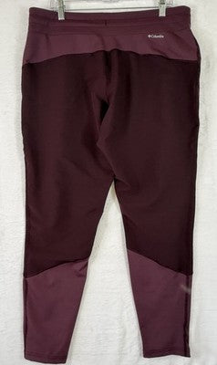 Columbia Savanna Hill Hybrid Joggers Large Womens Pants Burgundy Red