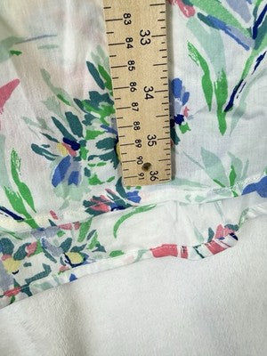 Gap Body Pajamas XL Cotton Poplin PJ Shirtdress Floral Nightgown 100% Cotton New
