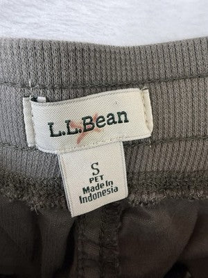 LL Bean Ripstop Joggers Pants Women Small Petite Brown Pull On