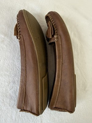 Soul Of Africa Shoes 42 Womens Loafers Bow Glove Leather Brown Slip On