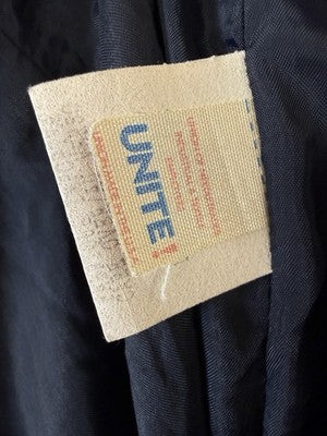 Vintage Anne Klein Skirt 12 Navy Blue Made In USA Pencil Knee Length