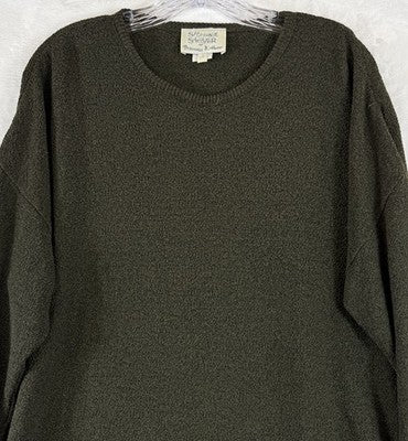 Stephanie Schuster Princess Knitwear Sweater 1X Green Lagenlook Vintage 90s