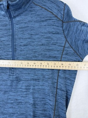Kuhl Alloy 1/4 Zip Pullover Medium Mens Blue Long Sleeve