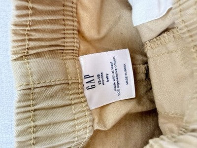 baby gap boys 12-18 months Shorts Pull On Khaki Tan Beige New