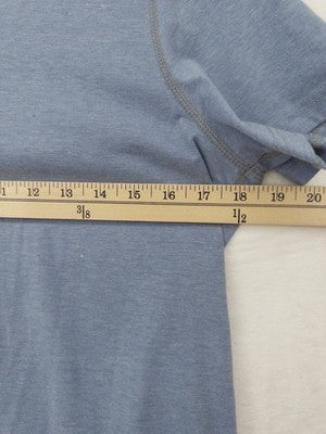 LL Bean Insect Shield Shirt Womens Small Blue Short Sleeve Top