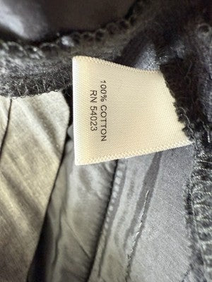 Banana Republic Pants 2 Womens Gray 100% Cotton Flannel Zip Hem