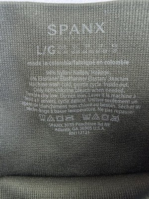 SPANX Leggings Large Look At Me Now High Waisted Green Camo Womens Slimming