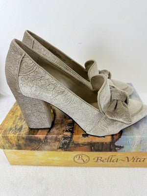Bella Vita Womens Shoes 11 Block Heels Velvet Bow Womens