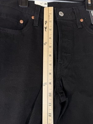 Levis 501 ‘90s Jeans Women 26 Mid Rise Straight Leg Black 26x30 Levi’s New NWT
