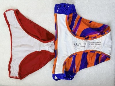 Venus Bikini Bottom Size 4 Womens Lot 5 Swim Bottoms Red Blue Black