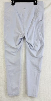 Old Navy Powersoft High Rise Leggings Large Womens Go Dry Blue Pull On