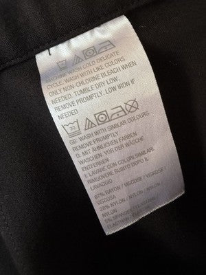 Susan Graver Smart Ponte Pants XL Petite Black Pull On Knit Slim Leg Womens