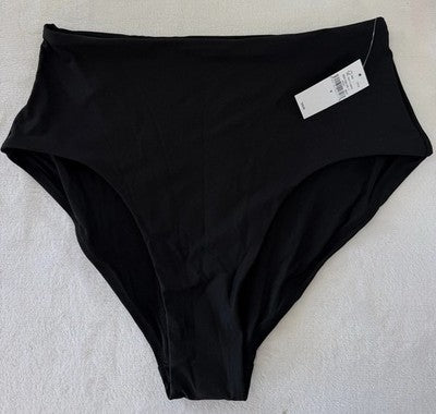 Gap High Rise Bikini Bottom Small Black Women Swimsuit New NWT