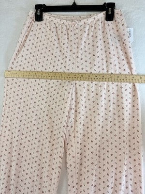 Gap Body Pajama Crop Pants Small Pointelle Pink Floral PJ Womens New