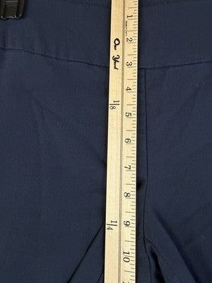 Christopher And Banks Signature Slimming Pants 4 Navy Blue Pull On Womens