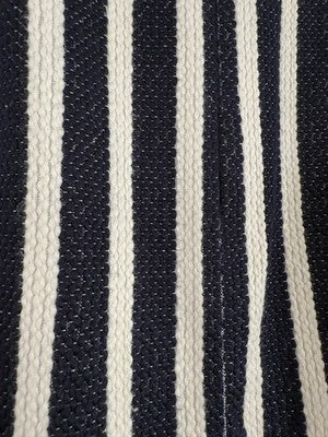 Talbots Skirt 10 Petite Navy Blue White Striped A-Line Pencil Knit Womens 10P