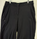 LL Bean Womens Utility Pants 12 Black Nylon Stretch Hiking