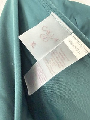 Calia Swim Bottom XL Womens Sea Green Core Mid Rise Bikini Swimwear New NWT