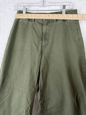 Gap High Rise Stride Ankle Pants 6 Petite Womens 6P Green