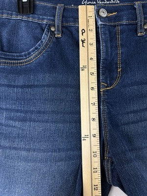 Gloria Vanderbilt Skimmer Jeans 8 Blue Capris Womens