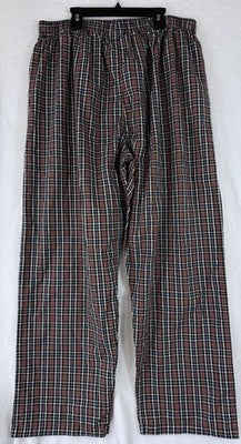 Polo Ralph Lauren Pajama Pants XL Mens Blue Red Plaid 100% Cotton PJs Sleep