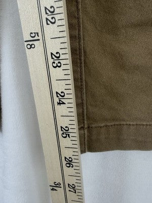 Old Navy High Rise Pulla Utility Pants XL Womens Brown Pull On Cotton Stretch
