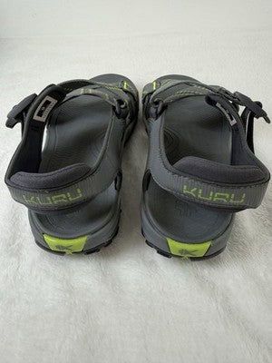 Kuru Mens Sandals 9 Current Gray Shoes Hiking Plantar Fasciitis New