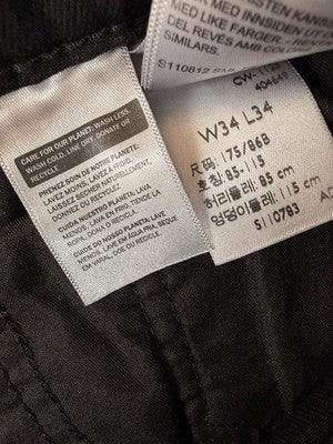 Levis 726 Flare Jeans 34 Women 34x34 Black Mid Rise Levi’s New NWT