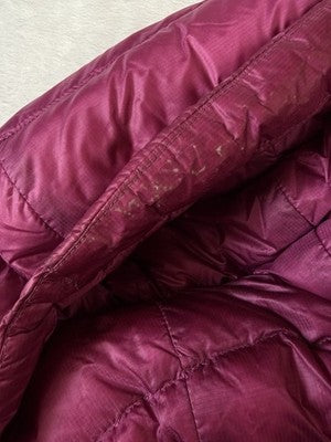 LL Bean 850 Down Jacket Womens Small Fuschia Pink Down Puffer Coat