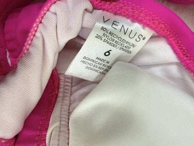 Venus Bikini Set 6 Top 4 Bottom Hot Pink Lovely Lift Wrap Womens Swim Swimwear