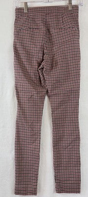 Hollister Ultra High Rise Pants Small Womens Red Blue Check Womens