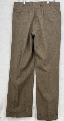 Brooks Brothers Pants 34x30 Wool Pleated Vintage Mens Made In USA Mens
