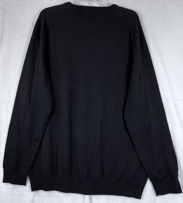 Brooks Brothers Sweater XXL Men Navy Blue Crew Neck Cotton Cashmere Ducks