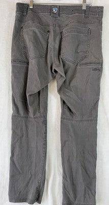 Kuhl Kanvus Jean Mens 34x30 Patina Gray Canvas Jeans Revolt