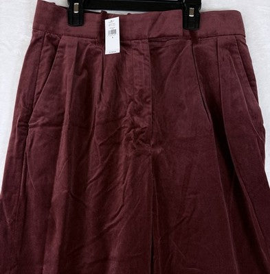 Banana Republic Wide Leg Pants 6 Womens Velvet High Rise New NWT $180
