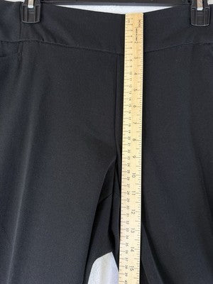 CJ Banks Signature Slimming Pants 16W Petite Black Ponte Knit Pull On Womens