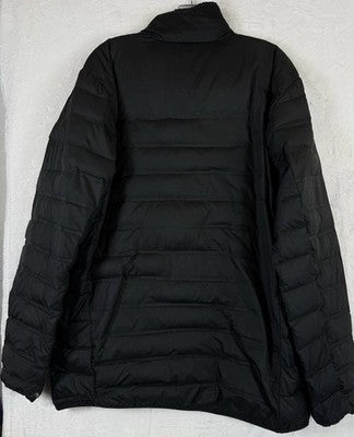 Columbia Puffer Jacket Men Large Black Down Lake 22