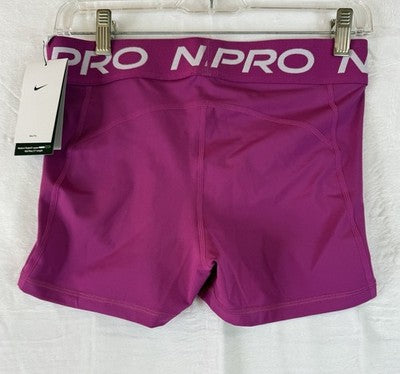 Nike Pro 365 Shorts 3” Medium Pink Womens Pull On New NWT