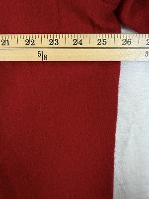 Calvin Klein Cardigan Sweater 2X Wool Blend Jacket Red Black Gold Closure