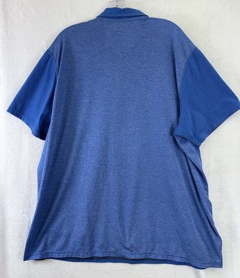 Eddie Bauer Free Dry Polo Shirt 2XL Mens Blue Short Sleeve