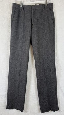 Banana Republic Emerson Vintage Straight Fit Pants 30x30 Men Gray Wool Blend New