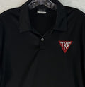 Tau Kappa Epsilon Shirt Medium Nike Polo Black Mens Fraternity Embroidered TKE