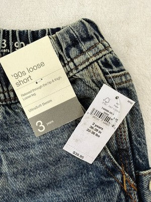 Baby Gap Boys 3t Shorts 90s Loose Fit Denim Jean Blue New