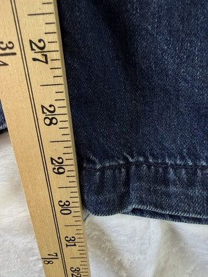 Gap Womens Jeans 16 365 High Rise UltraSoft Pleated Denim Trousers Dark Blue New