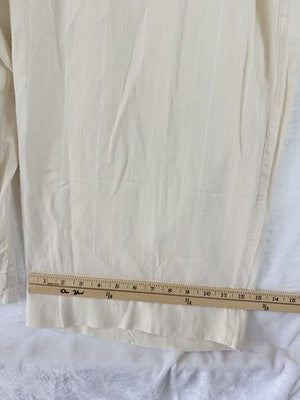 Old Navy Super High Rise Wide Leg Linen Blend Pants 2X Womens Beige New NWT