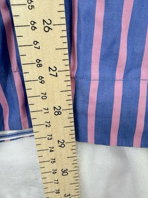 Gap Easy Wide Leg Pants XL Womens Organic Cotton Poplin Pull On Blue Stripe New