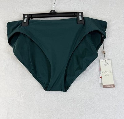 Calia Swim Bottom Large Womens Sea Green Core Mid Rise Bikini Swimwear New NWT