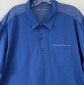 Eddie Bauer Free Dry Polo Shirt 2XL Mens Blue Short Sleeve